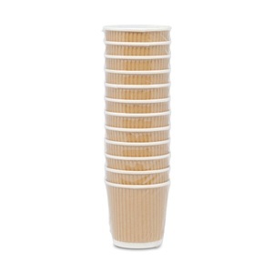 N.A!, Becher, 12 Stück Becher, 12 Stück, ELCO Coffee to Go Becher 1dl 89220100-097 braun, gerippt, 12Stk. braun, gerippt, 12Stk.