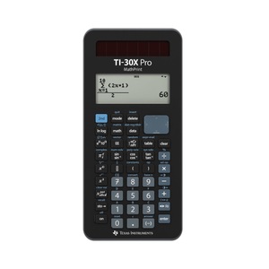 Texas Instruments, Texas Instruments - TI-30X Pro MathPrint Solar Schulrechner Wissenschaftlicher Taschenrechner mit 4-zeiligem Display (431300001), Texas Instruments - Taschenrechner, Black