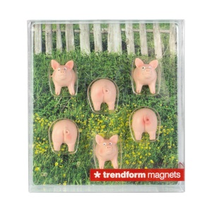 Trendform, Trendform Haftmagnet PIGGY Rosa, 6, Trendform Magnete, PIGGY, FA4593, (6er Set, assortiert)