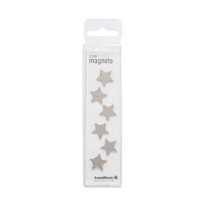 Trendform, Trendform Haftmagnet STAR Silber, 6, Trendform Magnete, STAR, TF3552, (6er Set verchromt)