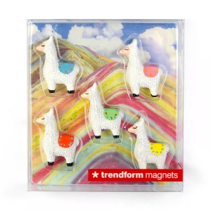 Trendform, Trendform Haftmagnet LLAMA 5er Set, Trendform Magnete, LLAMA, FA4584, (5er Set, assortiert)