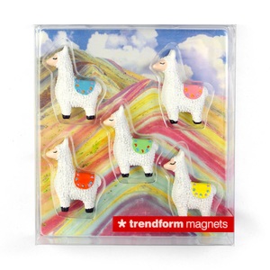 Trendform, Trendform Haftmagnet LLAMA 5er Set, Trendform Magnete, LLAMA, FA4584, (5er Set, assortiert)