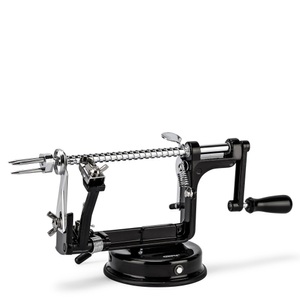 Gefu, Gefu Apfelschäler 25cm, GEFU Apfelschäler 3 in 1 Delicio Schwarz