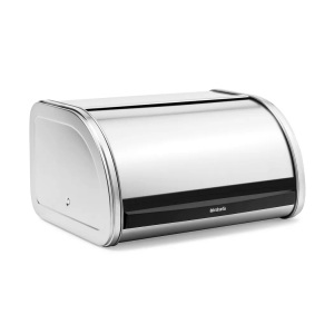 BRABANTIA, Brabantia 348907 Rollbrotkasten Medium Matt Steel - (Silber), Brabantia Rollbrotkasten Medium Zubehör