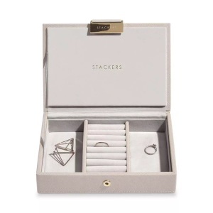 Stackers, Stackers Schmuckbox Fach mit Deckel 18X12.5X4.5Cm, Stackers - Schmuckbox Fach mit Deckel, 18X12.5X4.5CM, Sand