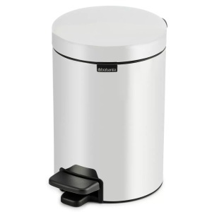 BRABANTIA, BRABANTIA - Treteimer NEWICON - silber - Metall - 17cm/17cm, Brabantia Kosmetikeimer »NewIcon 3 l, Brilliant Steel«, 1 Behälter