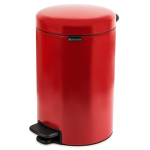 BRABANTIA, Brabantia Treteimer 12 L, Brabantia Mülleimer »NewIcon 12 l, Passion Red«, 1 Behälter