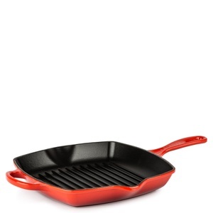 Le Creuset - Grillpfanne Signature - 26 cm und Schwarz und Rot - Schwarz und Rot