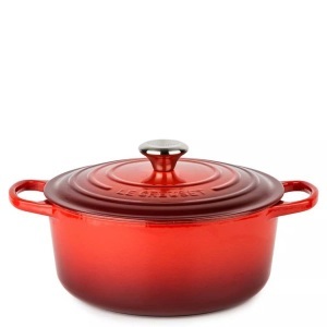 Le Creuset, Runder Bräter Signature, Le Creuset - Bräter, 26CM/5.3L, Rot