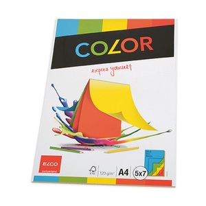 Manor, MANOR Farbpapier Farbpapier, Elco Zeichenpapier, A4, 120g, farbig, 74640, (35 Blatt)