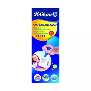 Pelikan, Wachsmalmäuse Geschenkset 6 Stück, Stift, PELIKAN Wachsmalmäuse Falschachtel 804073 6 Stück ass.