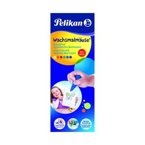 Pelikan, Wachsmalmäuse Geschenkset 6 Stück, Stift, PELIKAN Wachsmalmäuse Falschachtel 804073 6 Stück ass.