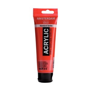 Amsterdam, AMD Akryl 120ML naphtholrot m., Talens Acrylfarbe Amsterdam, naph.rot mittel, 17093962, (120ml)