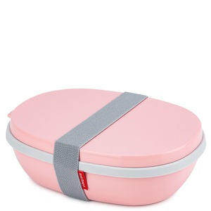 Mepal, Mepal Lunchbox 1.4L, Mepal Lunchbox 1,4 l , 107640076700 , Hellrosa , Kunststoff , 22.5x17.5x7.5 cm , glänzend,glänzend , lebensmittelecht, mikrowellengeeignet, stapelbar, herausnehmbare Schälchen , 007255036201