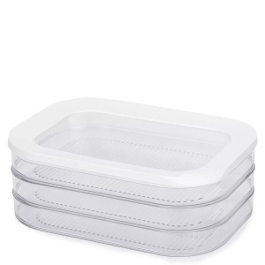 Mepal, Mepal Dose 1.6L, MEPAL Kühlschrankdose Modula 3-stöckig, 550 ml 1.65 l, Weiss