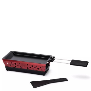 Kuhn Rikon, Kuhn Rikon Raclette Set Mini Candle Light Raclettegerät, Kuhn Rikon - Raclette-Set, 20cm, Rot