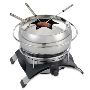 NOVIS, Novis 6014.21 - Fondue Chinoise Set (Edelstahl), Novis Fondue Set Inox