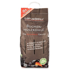 Lotusgrill, Lotusgrill Holzkohle 2.5Kg, LotusGrill Holzkohle Buche 2.5kg Grill Zubehör LK-1000