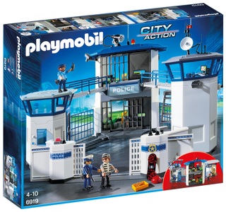 PLAYMOBIL, Polizei-Kommandozentrale mit Gefängnis, 6872 City Action Polizei-Kommandozentrale mit Gefängnis, Konstruktionsspielzeug