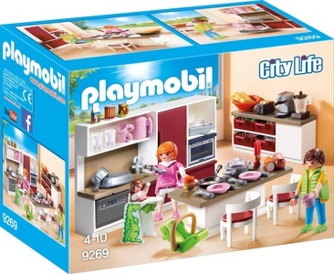PLAYMOBIL, Große Familienküche, PLAYMOBIL® City Life 9269 - Große Familienküche
