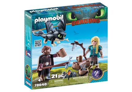 PLAYMOBIL, Hicks und Astrid mit Babydrachen, 