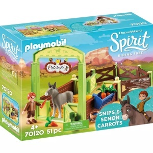 PLAYMOBIL, Pferdebox Snips & Herr Karotte, Playmobil - 70120 Pferdebox 