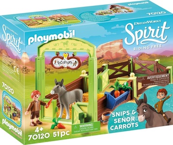 PLAYMOBIL, Pferdebox Snips & Herr Karotte, Playmobil - 70120 Pferdebox 