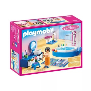 PLAYMOBIL, PLAYMOBIL Dollhouse Badezimmer #70211, Playmobil® Spielbausteine »Dollhouse Badezimmer 70211«, (51 St.)