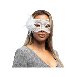 Boland, Boland Augenmaske Mystique weiss, Boland - Spitzen Augenmaske Mystique, Weiss