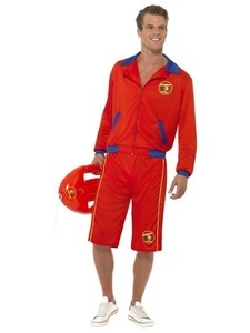 Smiffy's, Smiffy's Uomini con Hasselhoff Baywatch bagnino bagnino costume M, 