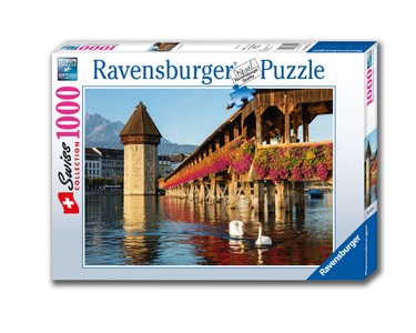 Ravensburger, Ravensburger Puzzle Luzern Kapellbrücke, 1000 Teile, Ravensburger Puzzle »Luzern Kapellbrücke«