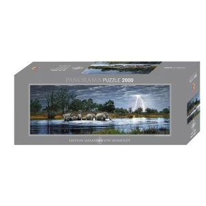 Heye, Heye Panorama Puzzle Herd of Elephants, 2000 Teile, Heye - Panorama Puzzle Herd of Elephants, 2000 Teile