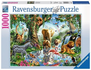Ravensburger, Ravensburger Puzzle Abenteuer im Dschungel, 1000 Teile, Puzzle ABENTEUER IM DSCHUNGEL 1.000-teilig