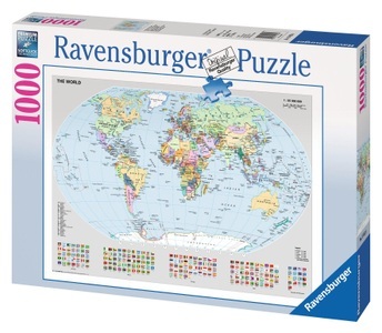 Ravensburger, Ravensburger Puzzle Weltkarte 1000 Teile, Ravensburger Puzzle 