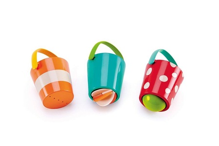 Hape, HAPE Buntes Eimer-Set, HAPE Badewannen-Eimer für Babys mehrfarbig