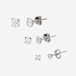 L' Atelier Gold 18 Karat by Manor, L' Atelier Gold 18 Karat by Manor Ohrstecker Weissgold Damen Weissgold ONE SIZE, 