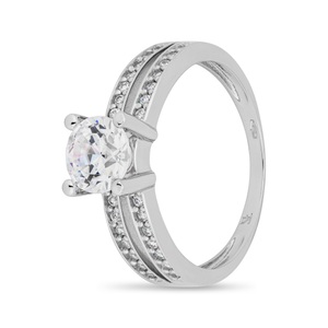 L' Atelier Gold 18 Karat by Manor, L' Atelier Gold 18 Karat by Manor Ring mit Zirkonia 54