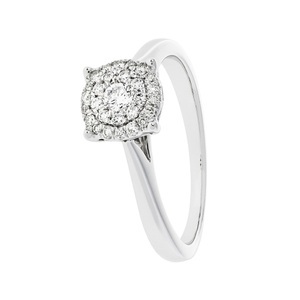 Sergio Ferris, Sergio Ferris Ring mit Diamant 54, Sergio Ferris - Ring mit Diamant, 54, Weissgold