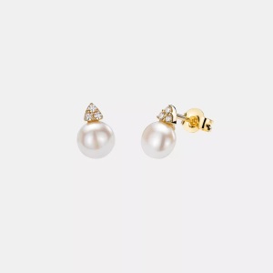 Puro, Puro ONE Size, Puro® - Ohrstecker, One Size, Gelbgold