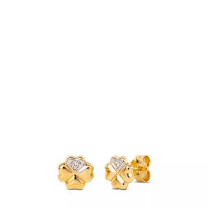 Caramel, Caramel Ohrstecker Gelbgold Damen Gelbgold ONE SIZE, Caramel - Ohrstecker, One Size, Gelbgold