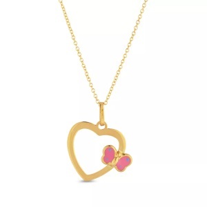 Caramel, Caramel Halskette mit Anhänger 38cm, Caramel - Halskette mit Anhänger, 38cm, Gelbgold