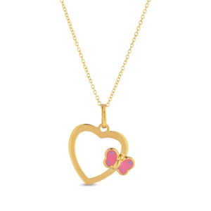 Caramel, Caramel Halskette mit Anhänger 38cm, Caramel - Halskette mit Anhänger, 38cm, Gelbgold