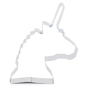 Scrap Cooking, 6x Edelstahlbackform/Ausstechform XXL ´´Einhorn´´, 29x26 cm, Edelstahlbackform Ausstechform XXL Einhorn 29x26cm