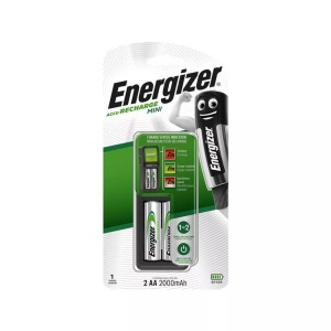 Energizer, Energizer Ladegerät für aufladbare Batterien, Energizer Ladegerät Mini Charger 2xAA
