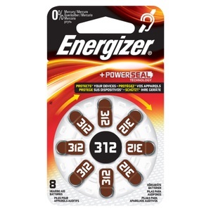 Energizer, Energizer 312 (8Stk.) Hörgerätebatterie, Energizer Batterien für Hörgeräte
