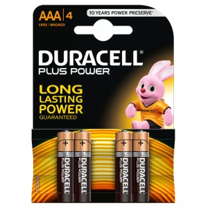 Duracell, Duracell Plus Power AAA / Lr03 (4Stk.) Batterie, DURACELL Plus Power LR03 / MN2400 / AAA (4 Stk)
