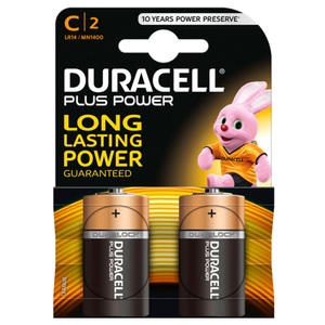 Duracell, Duracell Plus Power C / Lr14 (2Stk.) Batterie, DURACELL Plus Batterien C / LR14 / MN1400 2 Stk.