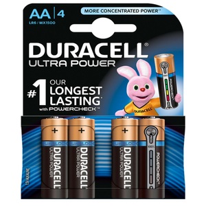 Duracell, Ultra Power Mignon (AA) Alkaline Batterie - 4 Stück, Duracell Ultra Power 'AA' (LR06) 4-er Blister