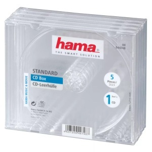 HAMA, Hama 44748 CD BOX STD Clear - CD-Leerhülle (Transparent), Hama 44748 CD BOX STD Clear - CD-Leerhülle (Transparent)