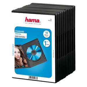 HAMA, Hama 51276 DVD BOX STD Black - (Schwarz), Hama 51276 DVD BOX STD Black - DVD-Leerhülle (Schwarz)